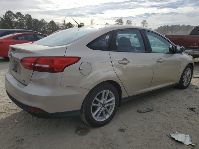 1FADP3F28HL326765 - 2017 FORD FOCUS SE BEIGE photo 3