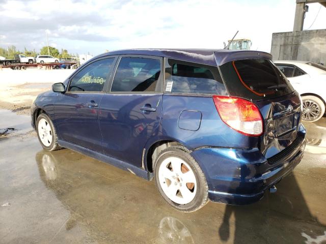 2T1KR32E64C201373 - 2004 TOYOTA MATRIX XR BLUE photo 2