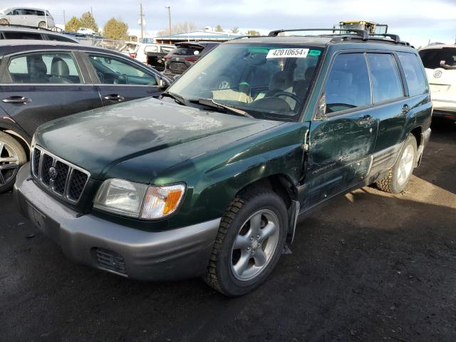 JF1SF65542H747660 - 2002 SUBARU FORESTER S GREEN photo 1