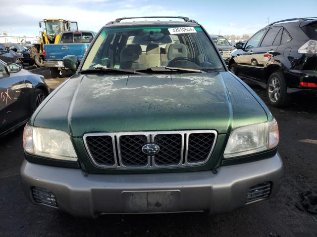 JF1SF65542H747660 - 2002 SUBARU FORESTER S GREEN photo 5