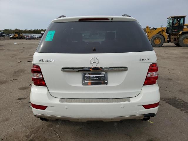 4JGBB8GB4AA532285 - 2010 MERCEDES-BENZ ML 350 4MATIC WHITE photo 6