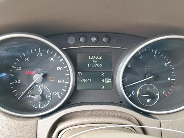 4JGBB8GB4AA532285 - 2010 MERCEDES-BENZ ML 350 4MATIC WHITE photo 9