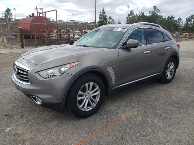 JN8CS1MU3EM451745 - 2014 INFINITI QX70 GRAY photo 1