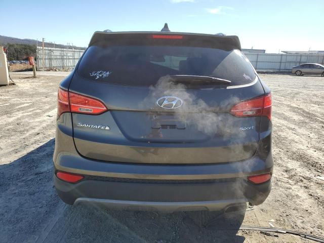 5XYZU3LB4EG195970 - 2014 HYUNDAI SANTA FE S GRAY photo 6