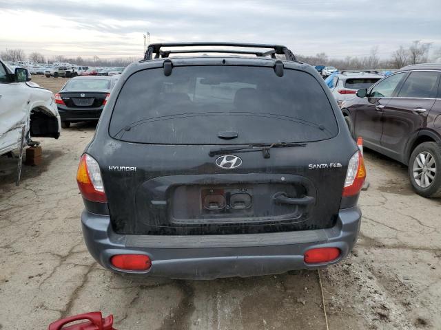 KM8SB12B04U574423 - 2004 HYUNDAI SANTA FE GL BLACK photo 6