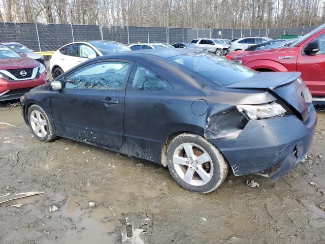 2HGFG12877H517401 - 2007 HONDA CIVIC EX BLACK photo 2