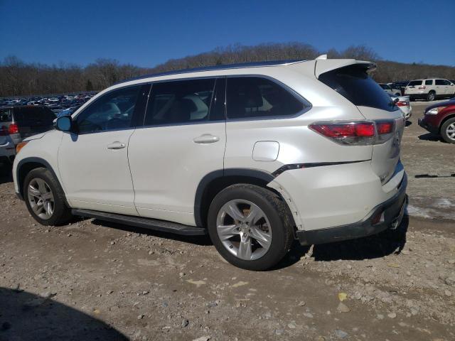 5TDDKRFH0FS180888 - 2015 TOYOTA HIGHLANDER LIMITED WHITE photo 2