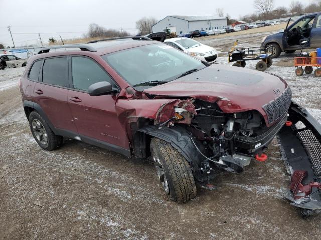 1C4PJMBX3KD385403 - 2019 JEEP CHEROKEE TRAILHAWK 栗色 照片 4