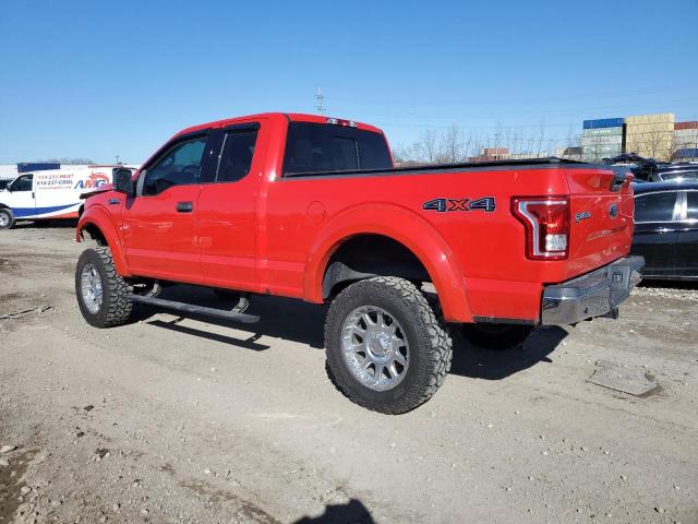 1FTFX1EF0FKD13006 - 2015 FORD F150 SUPER CAB RED photo 2