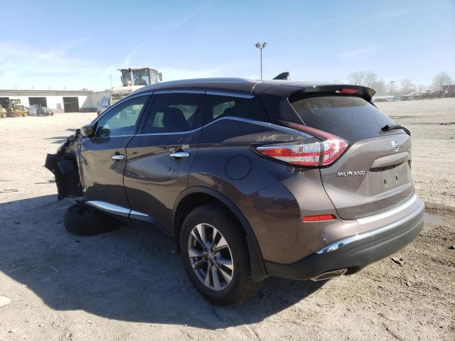 5N1AZ2MH3JN156815 - 2018 NISSAN MURANO S BROWN photo 2