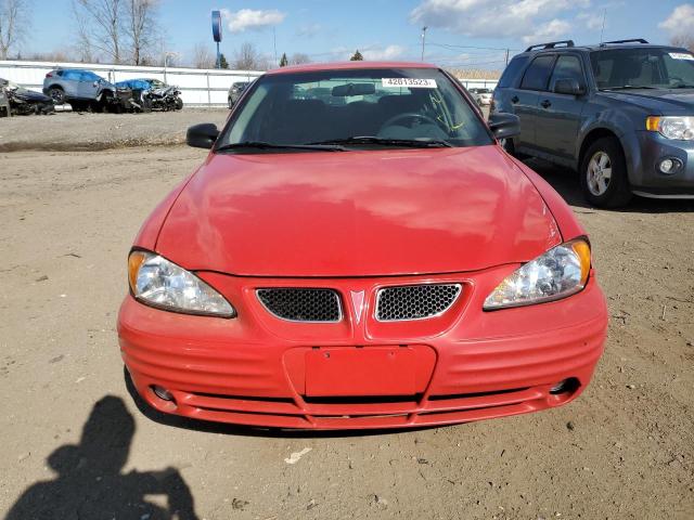 1G2NF52T8YM861444 - 2000 PONTIAC GRAND AM SE1 RED photo 5