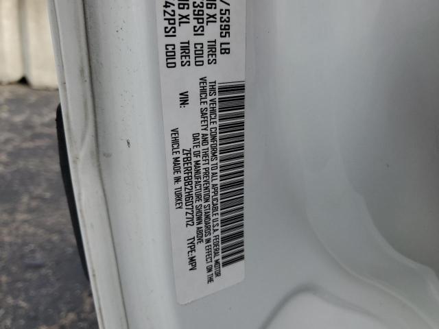 ZFBERFBB2H6D72712 - 2017 RAM PROMASTER SLT 白色 照片 13