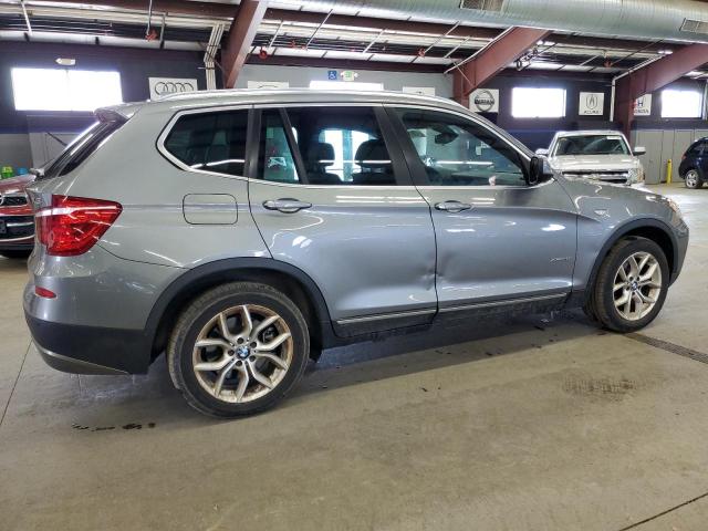 5UXWX9C59D0A30218 - 2013 BMW X3 XDRIVE28I GRAY photo 3