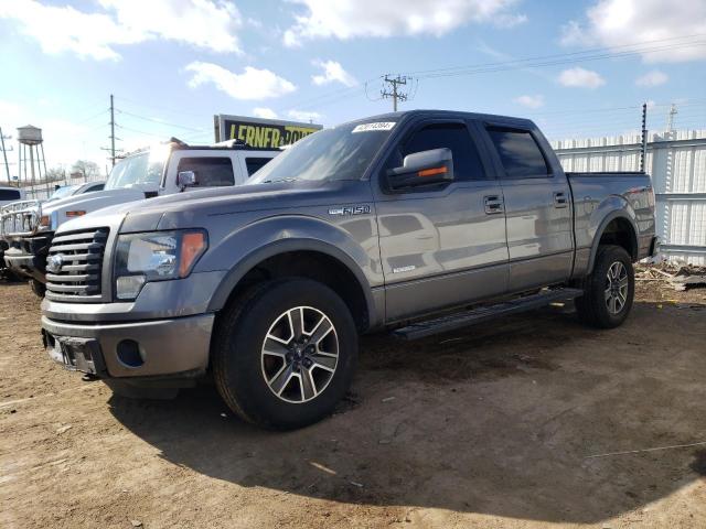 1FTFW1ET9CFC51361 - 2012 FORD F150 SUPERCREW GRAY photo 1