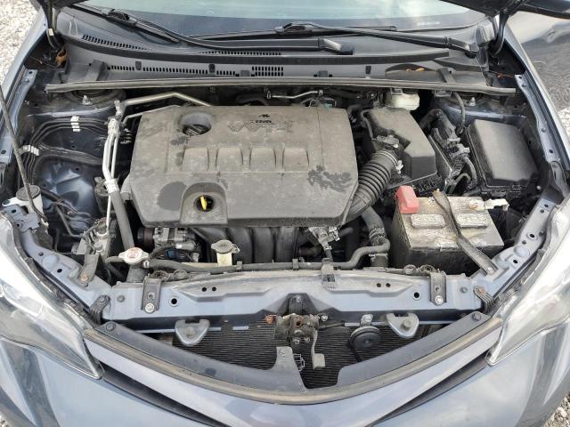 2T1BURHE9KC201101 - 2019 TOYOTA COROLLA L GRAY photo 11