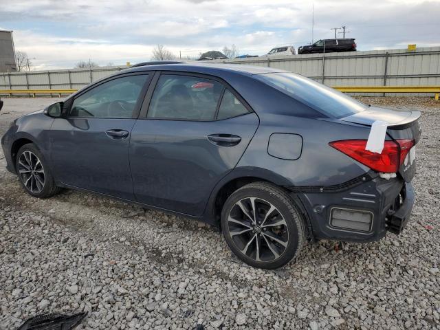 2T1BURHE9KC201101 - 2019 TOYOTA COROLLA L GRAY photo 2