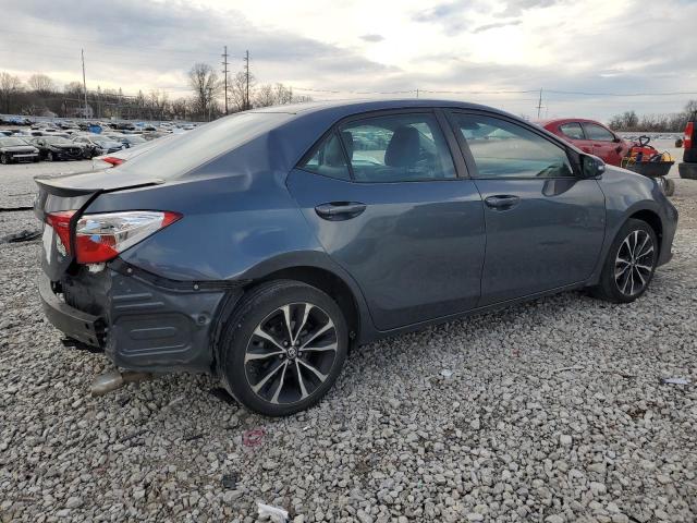 2T1BURHE9KC201101 - 2019 TOYOTA COROLLA L GRAY photo 3