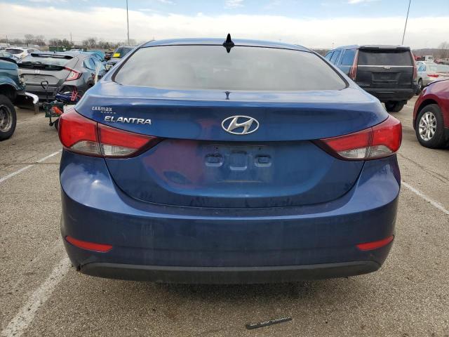 5NPDH4AE9FH650727 - 2015 HYUNDAI ELANTRA SE BLUE photo 6