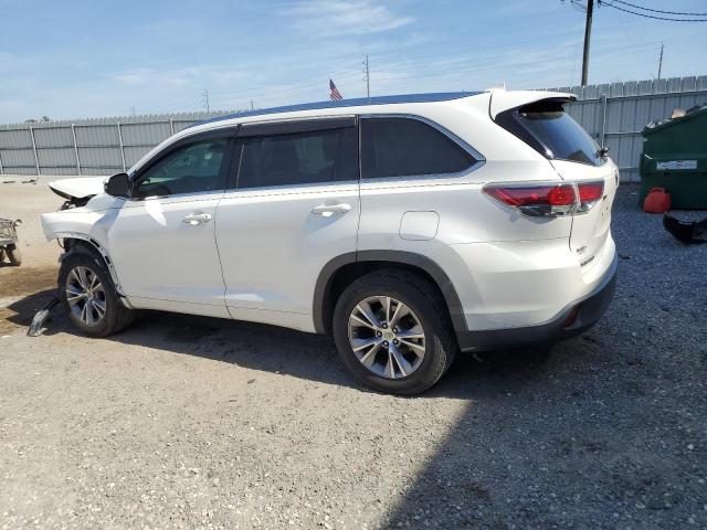 5TDKKRFH9FS041558 - 2015 TOYOTA HIGHLANDER XLE WHITE photo 2