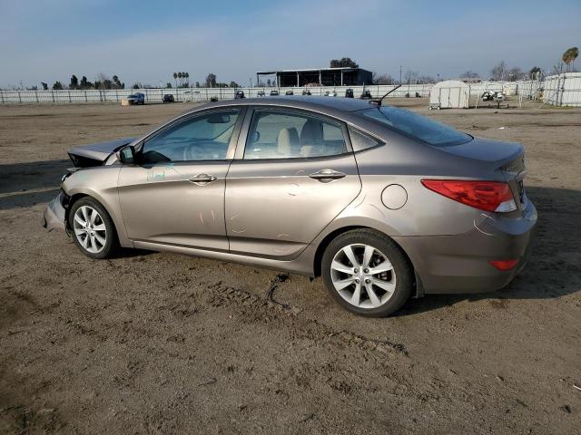 KMHCU4AE0DU581562 - 2013 HYUNDAI ACCENT GLS TAN photo 2