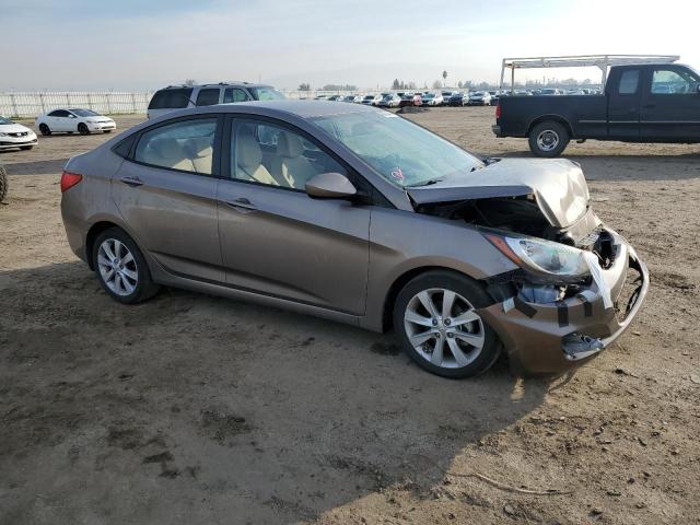 KMHCU4AE0DU581562 - 2013 HYUNDAI ACCENT GLS TAN photo 4