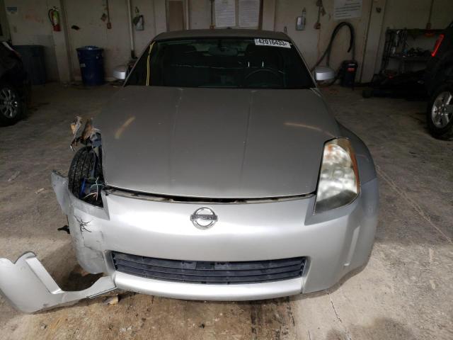 JN1AZ34D93T115498 - 2003 NISSAN 350Z COUPE SILVER photo 5