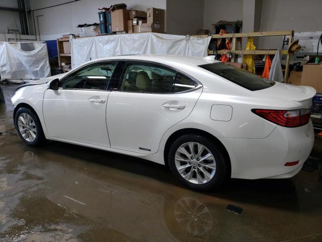 JTHBW1GG0F2085160 - 2015 LEXUS ES 300H WHITE photo 2