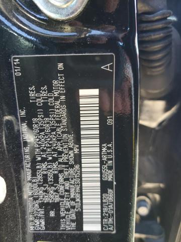 5TDJKRFH4ES015296 - 2014 TOYOTA HIGHLANDER XLE შავი ფოტო 12