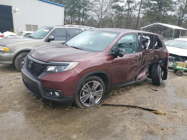 5FNYF7H55KB004446 - 2019 HONDA PASSPORT EXL BURGUNDY photo 1
