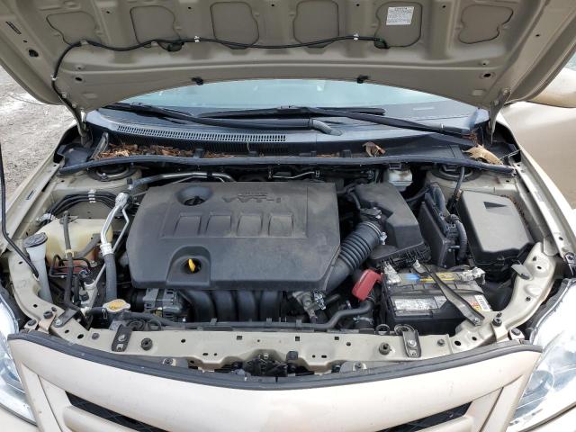 2T1BU4EE8BC580163 - 2011 TOYOTA COROLLA BASE BEIGE photo 11