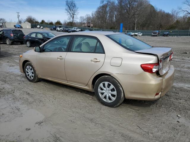 2T1BU4EE8BC580163 - 2011 TOYOTA COROLLA BASE BEIGE photo 2