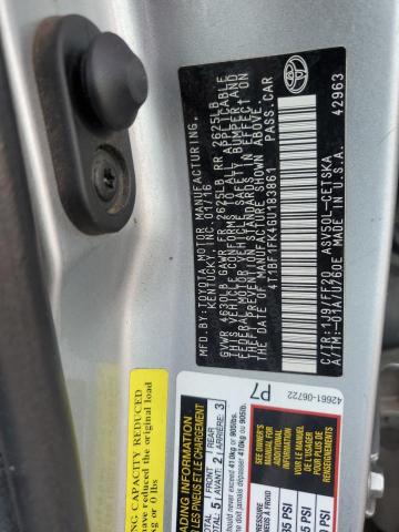 4T1BF1FK4GU183861 - 2016 TOYOTA CAMRY SE LE 银色 照片 12