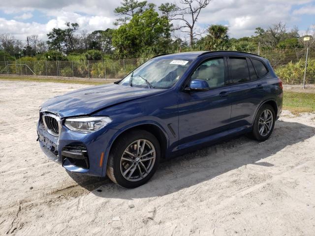 5UXTY3C07L9D44297 - 2020 BMW X3 SDRIVE30I BLUE photo 1