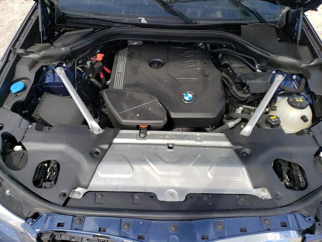 5UXTY3C07L9D44297 - 2020 BMW X3 SDRIVE30I BLUE photo 12