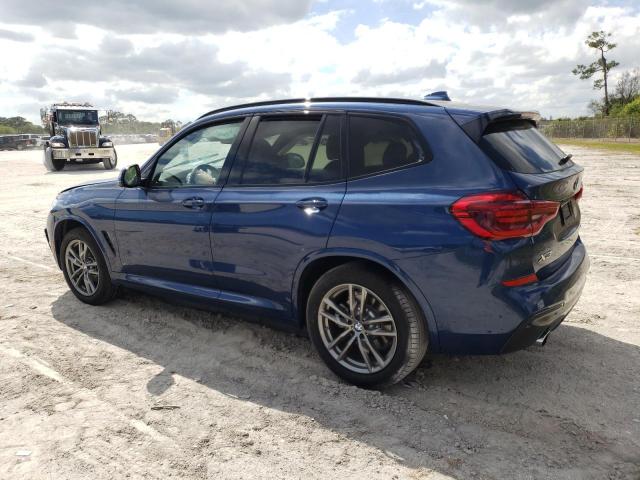 5UXTY3C07L9D44297 - 2020 BMW X3 SDRIVE30I BLUE photo 2