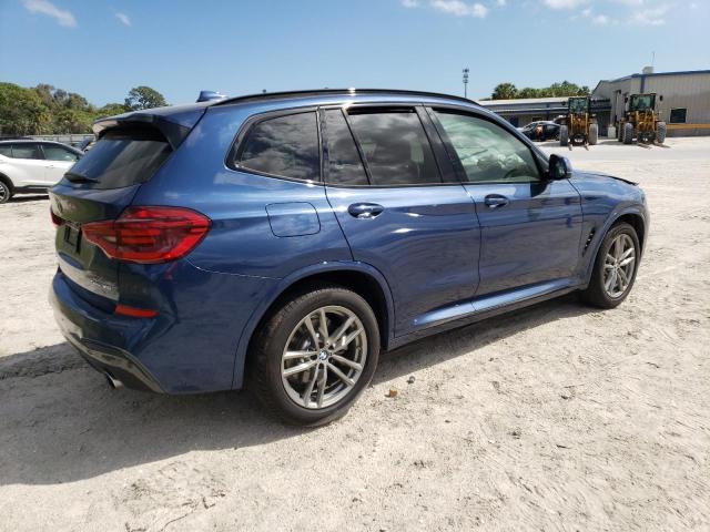 5UXTY3C07L9D44297 - 2020 BMW X3 SDRIVE30I BLUE photo 3