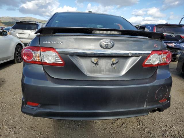 2T1BU4EE0BC673355 - 2011 TOYOTA COROLLA BASE GRAY photo 6