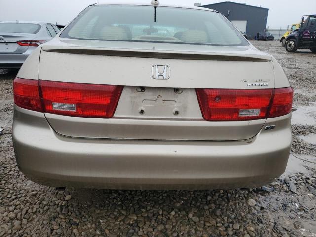 JHMCN36435C004543 - 2005 HONDA ACCORD HYBRID TAN photo 6