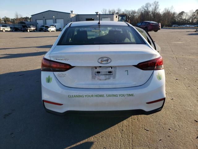 3KPC24A66ME146482 - 2021 HYUNDAI ACCENT SE WHITE photo 6