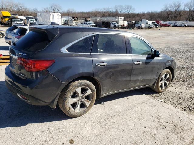 5FRYD4H20GB037726 - 2016 ACURA MDX GRAY photo 3