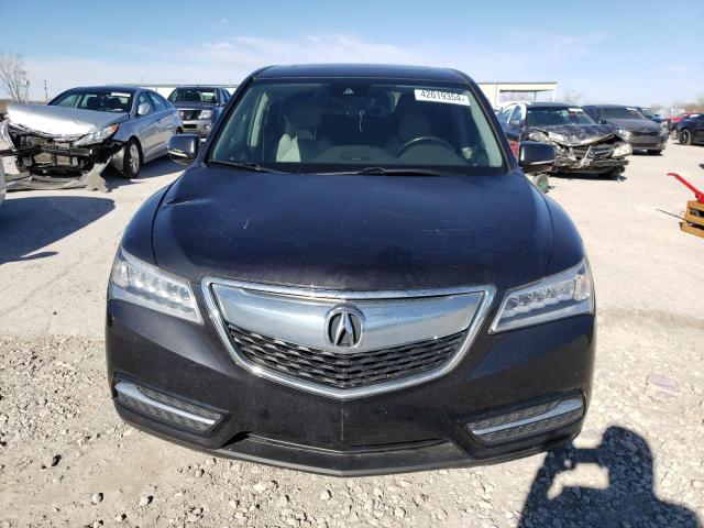 5FRYD4H20GB037726 - 2016 ACURA MDX GRAY photo 5