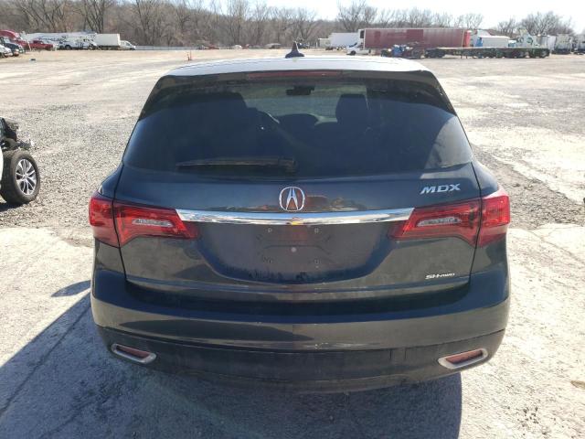 5FRYD4H20GB037726 - 2016 ACURA MDX GRAY photo 6