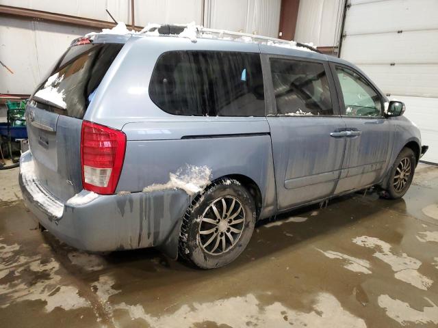 KNDMH4C78B6385995 - 2011 KIA SEDONA EX BLUE photo 3