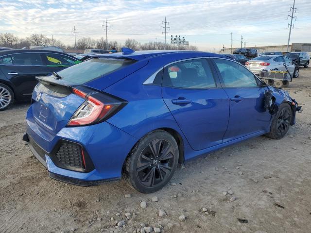 SHHFK7H6XKU207231 - 2019 HONDA CIVIC EX BLUE photo 3