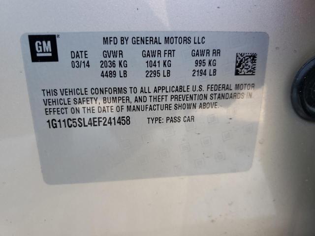 1G11C5SL4EF241458 - 2014 CHEVROLET MALIBU 1LT GOLD photo 12