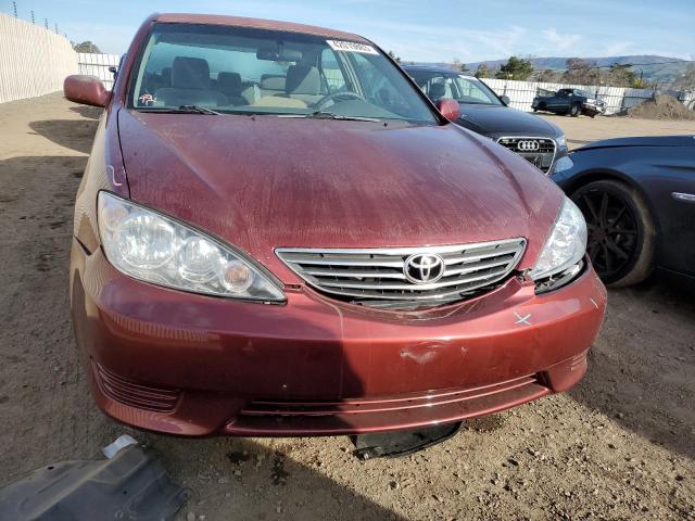 4T1BE32K16U148603 - 2006 TOYOTA CAMRY LE BURGUNDY photo 5