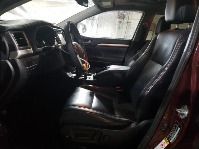 5TDJKRFH3GS297031 - 2016 TOYOTA HIGHLANDER XLE 勃艮第红 照片 7