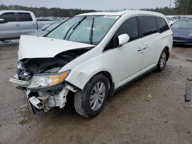 5FNRL5H67FB056273 - 2015 HONDA ODYSSEY EXL WHITE photo 1