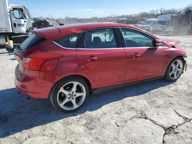 1FAHP3N22CL323713 - 2012 FORD FOCUS TITANIUM RED photo 3