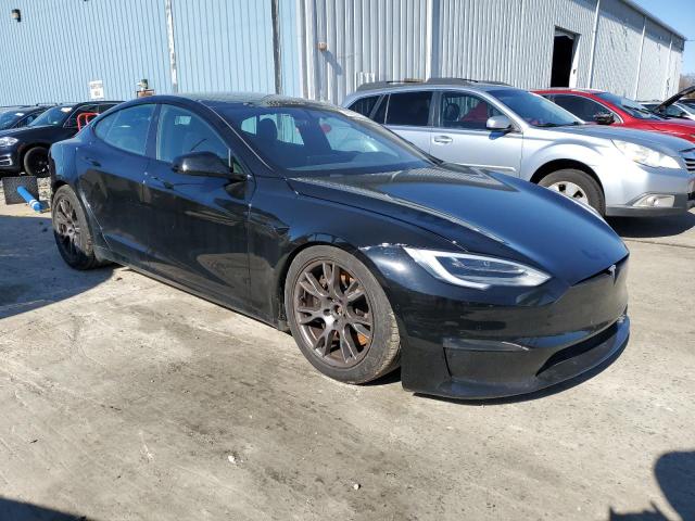 5YJSA1E57MF440028 - 2021 TESLA MODEL S შავი ფოტო 4
